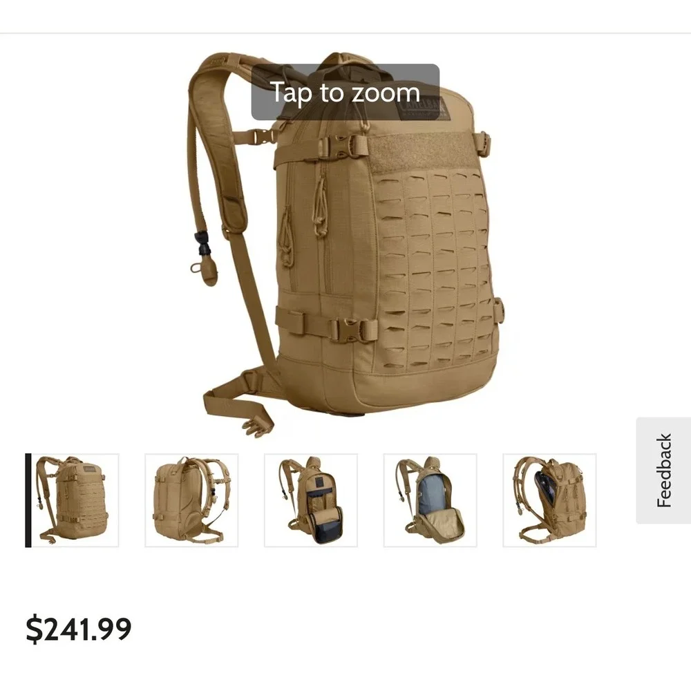 CamelBak Rubicon Hydration Pack Unisex 47L Coyote New Tactical MOLLE Backpack